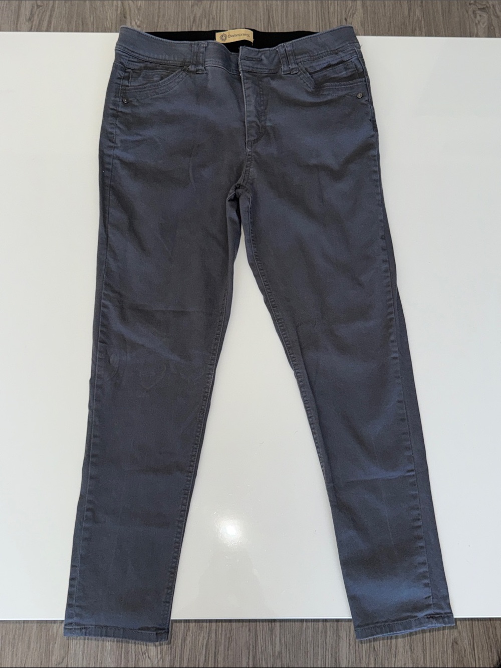 Democracy Ab Technology Jeans Women’s Size 12 Gray Tapered Stretch Mid-Rise